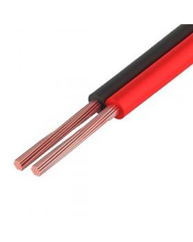 Акустичний кабель Dialan CCA (2 x 0,75 мм²) червоно-чорний (100 м)
