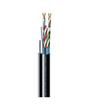 LAN кабель на тросу FTP cat.5E 4 х 2 х 0,51 PE экранированный (для наружных работ) ЗЗЦМ