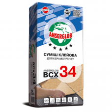 Клей для керамогранита Anserglob BCX 34 (25 кг)