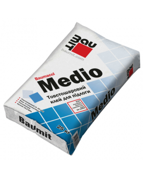 Клей толстослойный для керамической плитки Baumit Medio (25 кг)