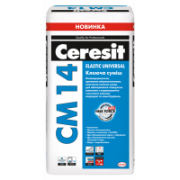 Клей для керамогранита и камня Ceresit CM 14 Elastic Universal (25 кг)