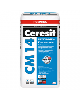 Клей для керамогранита и камня Ceresit CM 14 Elastic Universal (25 кг)