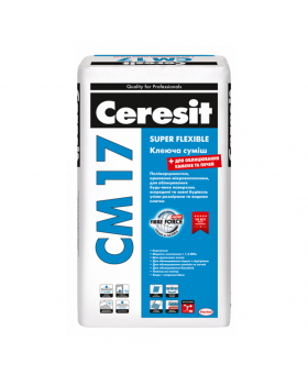 Клей для плитки еластичний Ceresit CM 17 (25 кг)