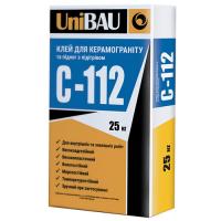 Клей для керамогранита и полов с подогревом UniBAU С-112 (25 кг)