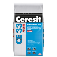 Фуга для плитки (затиральна суміш) Ceresit СЕ-33 Plus (5 кг) темно-коричнева