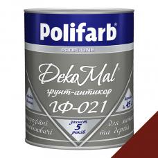Грунт для металла "Polifarb" ГФ-021 DekoMal красно-корич. 2.7 кг