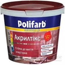 Краска интерьерная Акрилтикс Polifarb (1,4 кг)