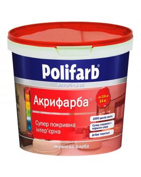 Краска интерьерная Polifarb Акрикраска (1,4 кг)
