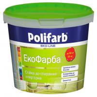 Фарба інтер'єрна акрилова Екофарба (14 кг) Polifarb