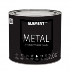 Эмаль антикоррозийная Element Pro Metal черная (2 кг)