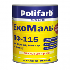 ЭкоМаль ПФ-115 Polifarb желтая (0,9 кг)