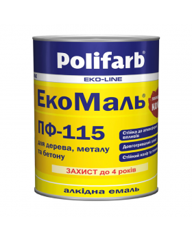 ЕкоМаль ПФ-115 Polifarb коричнево-шоколадна (0,9 кг)