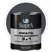 Эмаль антикоррозийная Supra 3в1 графитовая (2,5 кг)