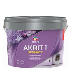Краска интерьерная латексная Eskaro Akrit 1 Ultimatt (0,85 л) глубокоматовая