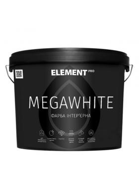 Фарба латексна інтер'єрна Element Pro Megawhite (10 л) ультрабіла