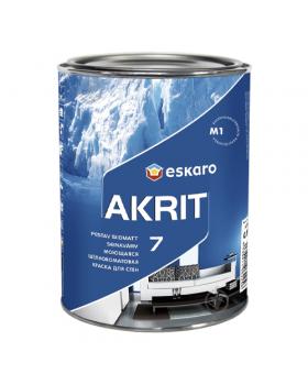 Краска для стен и потолков Eskaro Akrit 7 (0,95 л) глубокоматовая