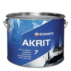 Краска для стен и потолка Eskaro Akrit 7 TR (9 л) база