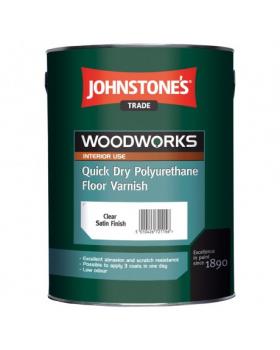 Лак для пола Johnstone's Quick Dry Polyurethane Floor Varnish полуматовый (2,5 л)