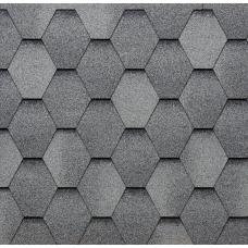 Черепица битумная Tegola Hexagonal Shaded Mixed Grey Slate 269 (2,3 м²)