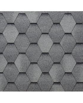 Черепиця бітумна Tegola Hexagonal Shaded Grey Slate 269 (2,3 м²)