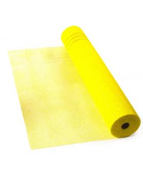 Сетка фасадная щелочеустойчивая Эконом 5 х 5 мм 160 г/м² (50 м²) желтая 