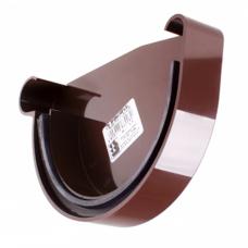 Заглушка жолоба Profil права Profil (130 мм) коричнева