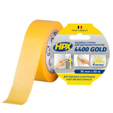 Стрічка малярна для ідеальних контурів HPX 4400 100°С Gold 36 мм (50 м)