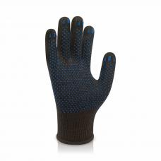Перчатки трикотажные Standart с ПВХ точкой черные (10 р) Перчатки трикотажные Standart с ПВХ точкой черные (10 р)