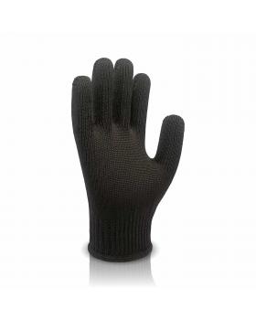 Перчатки трикотажные черные Medium Double 8401-2