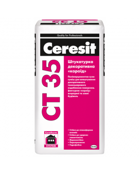 Декоративная штукатурка "короед" Ceresit CT 35 (25 кг)