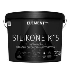 Штукатурка силиконовая Element PRO Silikone K15 прозрачная (25 кг) 1,5 мм