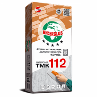 Декоративна штукатурка "короїд" 2 мм Anserglob TMK 112 (25 кг) сіра