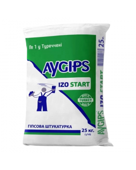 Шпаклівка гіпсова Aygips Izo Start (25 кг)