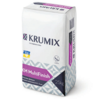 Шпаклевка гипсовая финишная KRUMIX MultiFinish (25 кг)