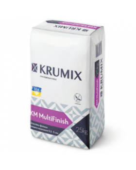 Шпаклевка гипсовая финишная KRUMIX MultiFinish (25 кг)
