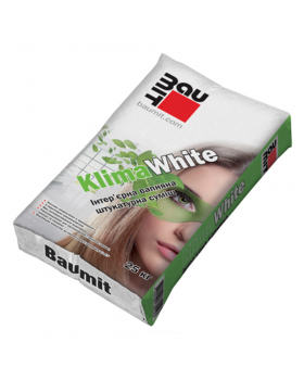 Штукатурка вапняна сануюча інтер'єрна Baumit Klima White (25 кг)
