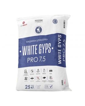 Штукатурка машиная гипсовая White Gyps Pro (25 кг)