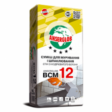 Кладочная и шпаклевочная смесь Anserglob BCM 12 (25 кг)