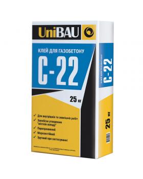 Клей для газобетона UniBAU C-22 (25 кг)