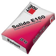 Стяжка цементно-піщана (25-80 мм) Baumit Solido E160 (25 кг)