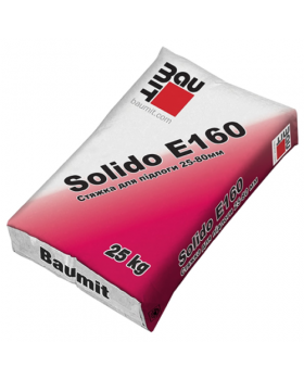 Стяжка цементно-песчаная (25-80 мм) Baumit Solido E160 (25 кг)